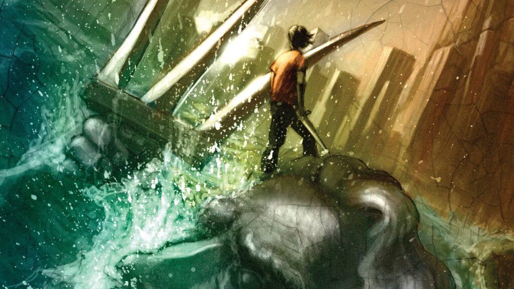 capa do livro percy jackson