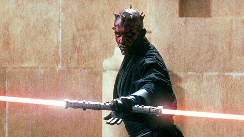 Darth Maul foi cortado de Obi-Wan Kenobi