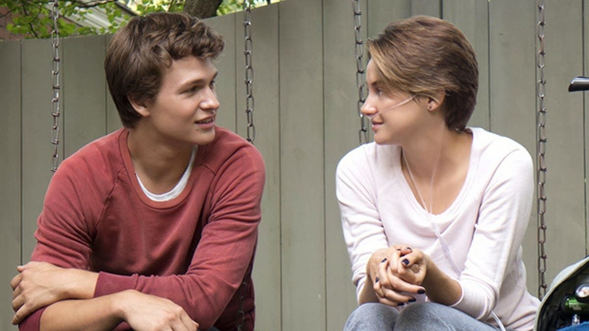 Imagem de Augustus e Hazel em A Culpa é das Estrelas