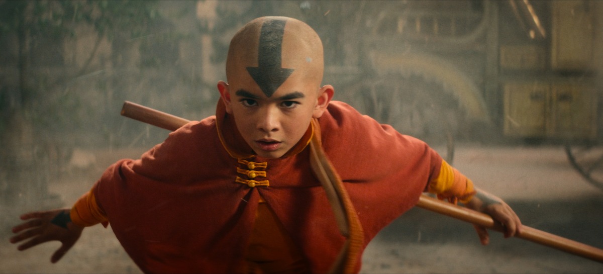 Gordon Cormier como Aang em Avatar: O Último Mestre do Ar