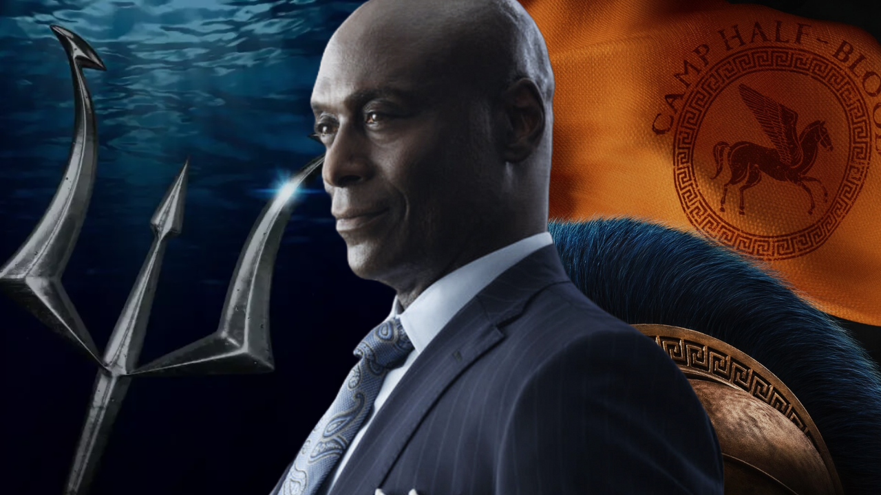 Imagem do ator Lance Reddick como Zeus em Percy Jackson e os Olimpianos