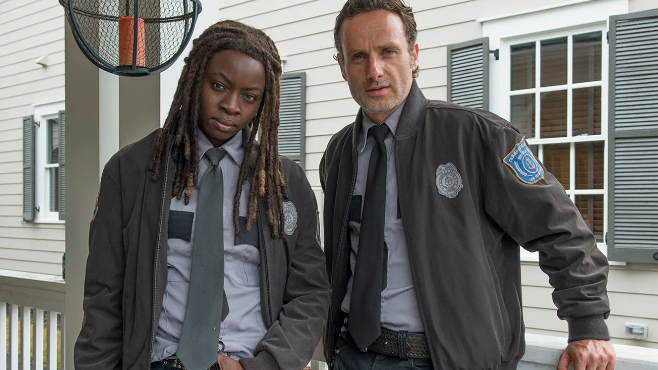 Imagem de Rick Grimes e Michonne em The Walking Dead