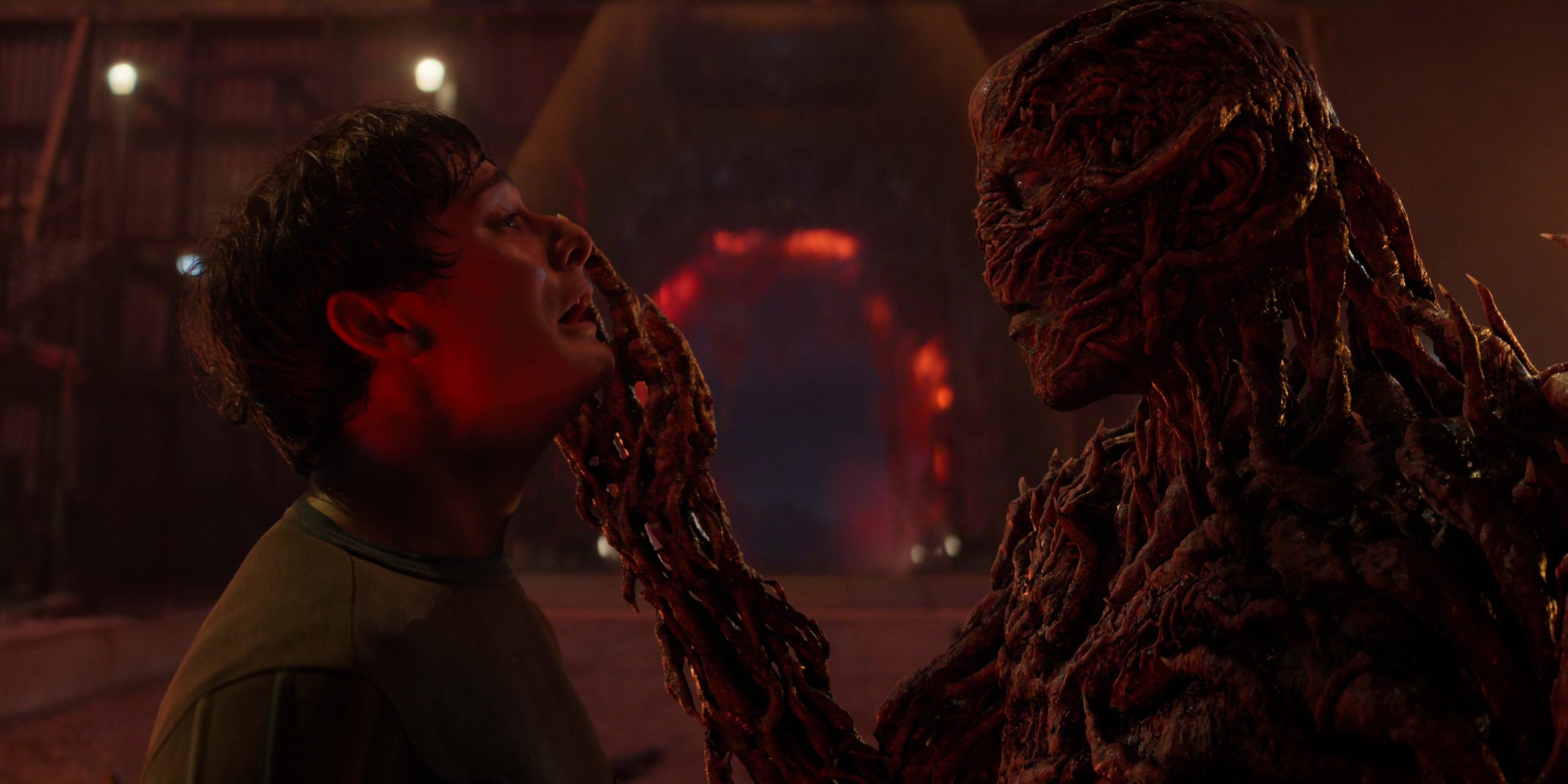 STRANGER THINGS: SEASON 5. Noah Schnapp as Will Byers and Jamie Campbell Bower as Vecna in Stranger Things: Season 5. Cr. COURTESY OF NETFLIX © 2025